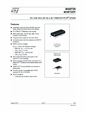 DataSheet M48T35Y pdf